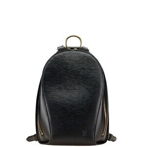 Louis Vuitton Epi Mabillon Backpack Noir Black Leather